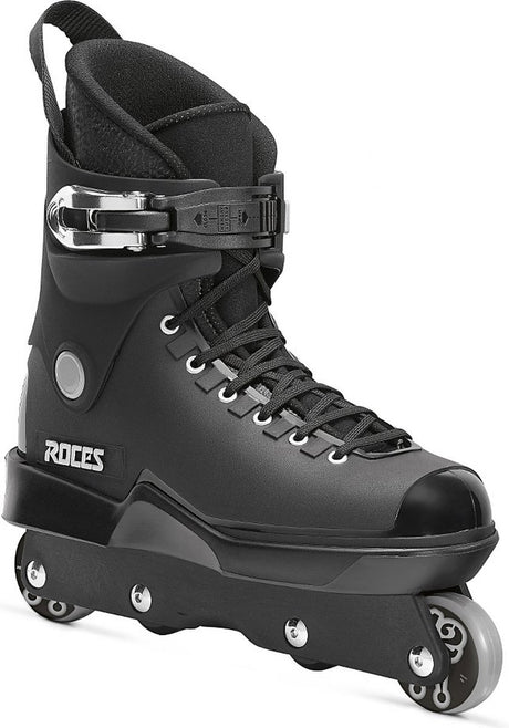 Roces M12 UFS Stunt-Skates Schwarz – Erwachsene – UFS-Rahmen High-Impact-Shell – Größe 45
