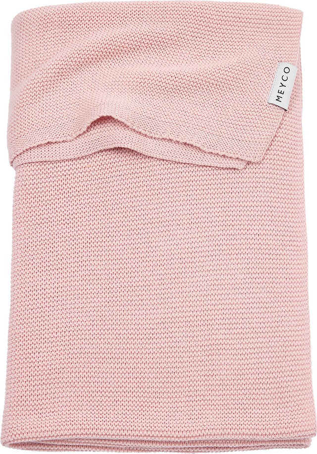 Meyco baby basic wiegdeken - soft pink - 75x100cm - 1.0 tog
