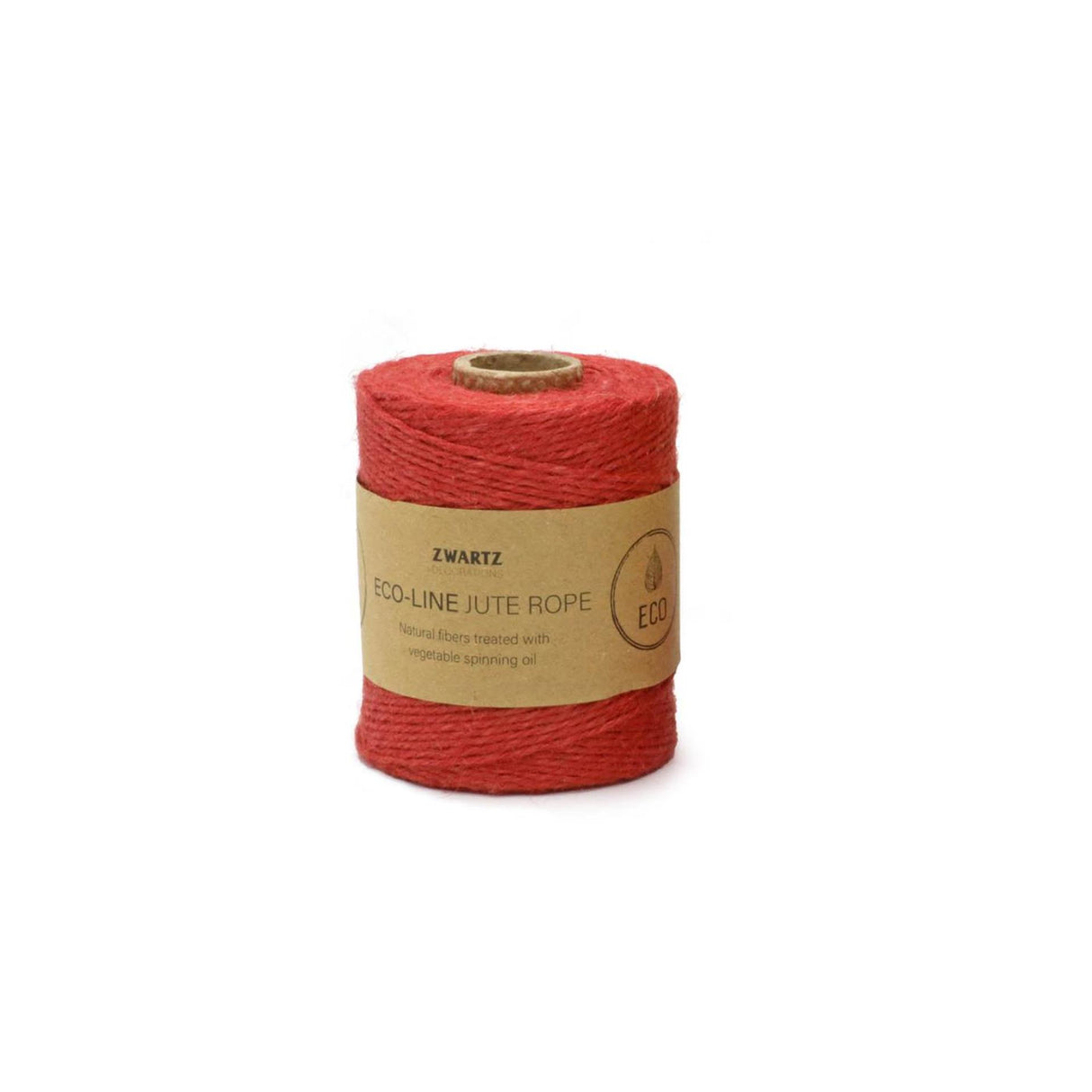 Eco-line jute touw red ø3mm x â±160m (â±250 g)