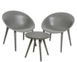 Decoris tuinset marbella kunststof antraciet. 2 stoelen en 1 tafel.