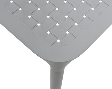 Tischposter aus Kunststoff 65x65cm grau