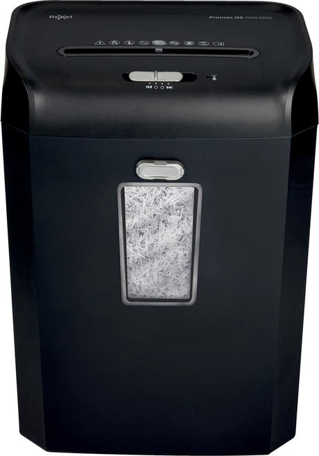 Rexel Promax QS RSX1035 Aktenvernichter – P4 vernichtet – bis zu 10 Blatt – 35 l – Schwarz