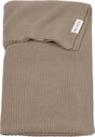 Meyco baby mini relief ledikant deken - dark taupe - 100x150cm - 1.0 tog