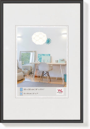 Walther New Lifestyle - Kunststoffrahmen - Fotogröße 20x25 cm - Schwarz