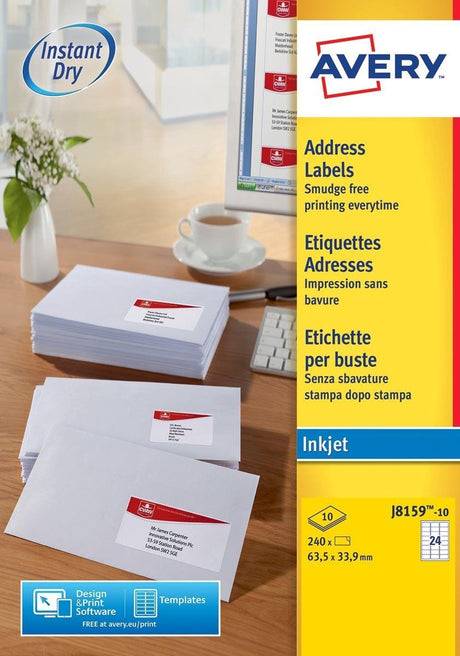 Avery-Adressetiketten