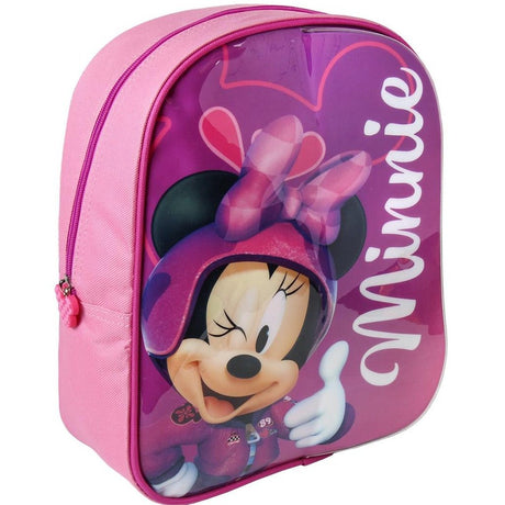 Cerda Disney Minnie Mouse Rucksack mit Schreibbereich + 2 Markern 25x31x10 cm rosa
