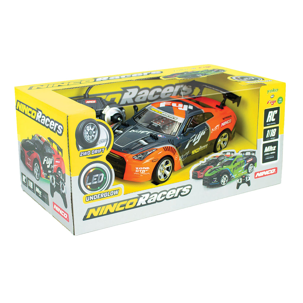 Ninco Ninco RC Fuji Drift Car + Licht 1:18 Orange Schwarz