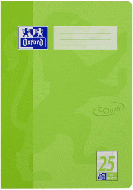 Oxford 400104440 schrijfblok schrift groen a4