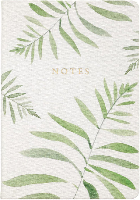 Eccolo Notizbuch – Leinenfarn – Linie – ca. 15 x 20 cm – ec-hc401c