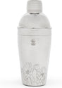 Leopold vienna - cocktail shaker 500ml rvs flowers - shakebeker - met lasergravure