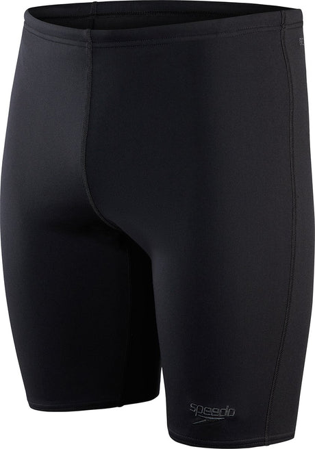Speedo Endurance+ V-Cut Jammer Herren – enge Badehose Herren – chlorbeständige Badehose Herren – lichtbeständige Sport-Badehose Herren – Schwarz – XL