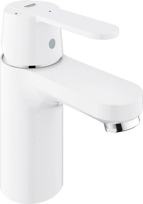 Grohe Quickfix Get wassersparende Waschtischarmatur – wassersparend – Push-Open-Ablaufgarnitur – weiß – 23586ls0