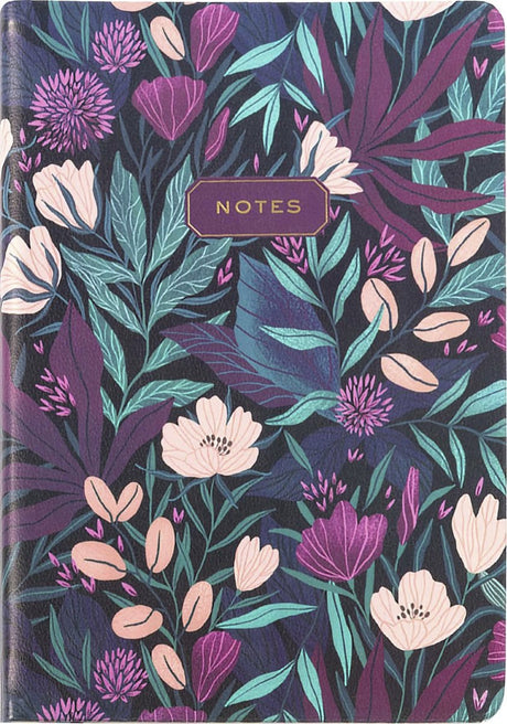 Eccolo Notizbuch – tropisches Blumenmuster – Linie – ca. 15x20cm - ec-d444b