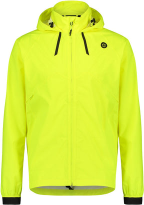Agu commuter - regenjas - heren - hi-vis geel - waterdicht 10.000mm - ademend - lichtgewicht polyester - m