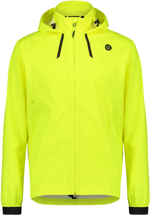 Agu commuter - regenjas - heren - hi-vis geel - waterdicht 10.000mm - ademend - lichtgewicht polyester - m