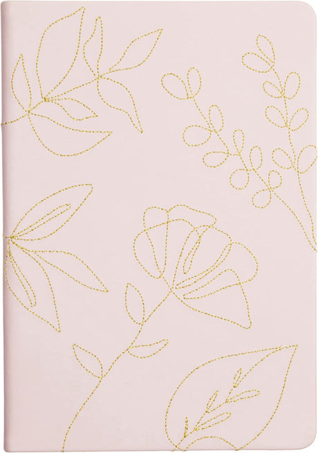 Eccolo Notizbuch – genähtes botanisches Muster – Linie – ca. 15 x 20 cm – ec-d458a