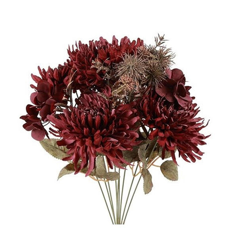 Countryfield kunstbloem chrysanthemum viola paars h48cm