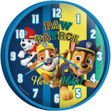 Paw Patrol Wanduhr 25 cm blau