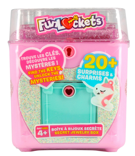 Funlockets Jumbo – Geheime Schmuckschatulle – Geheime Schmuckschatulle – Mädchen ab 4 Jahren – mit über 20 Überraschungen