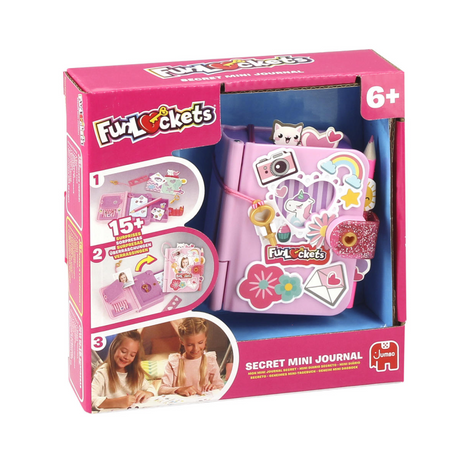 Funlockets Jumbo – geheimes Mini-Tagebuch – Tagebuch für Mädchen ab 6 Jahren – mit mehr als 15 Überraschungen