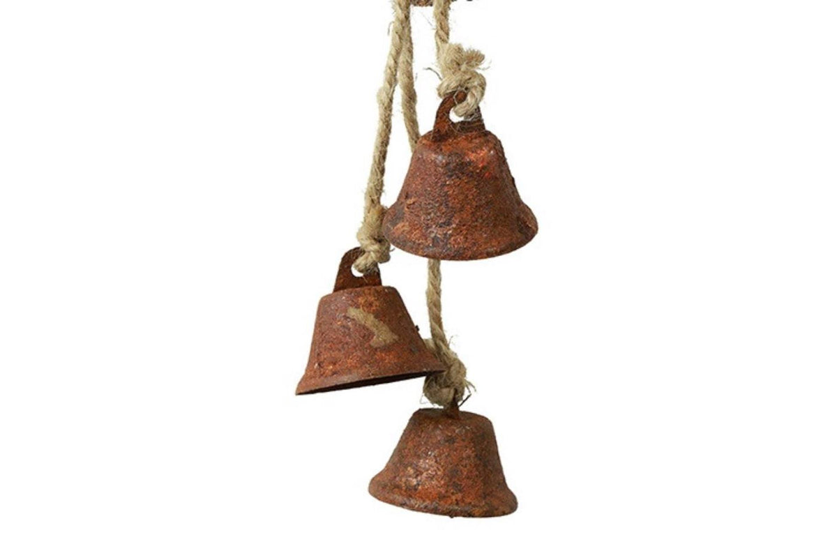Countryfield kersthanger bel jort roest metaal 25x3x3cm
