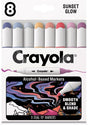 Crayola color collections - alcoholstiften sunset glow - 8 stuks
