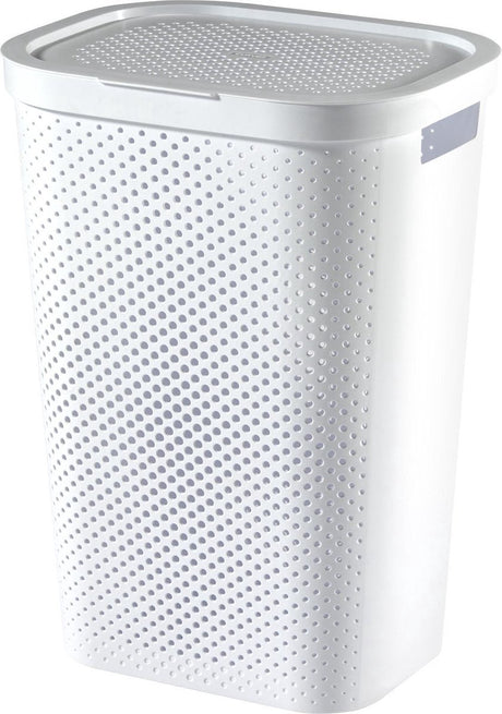 Curver Infinity Dots Wäschekorb – 60 l – Weiß