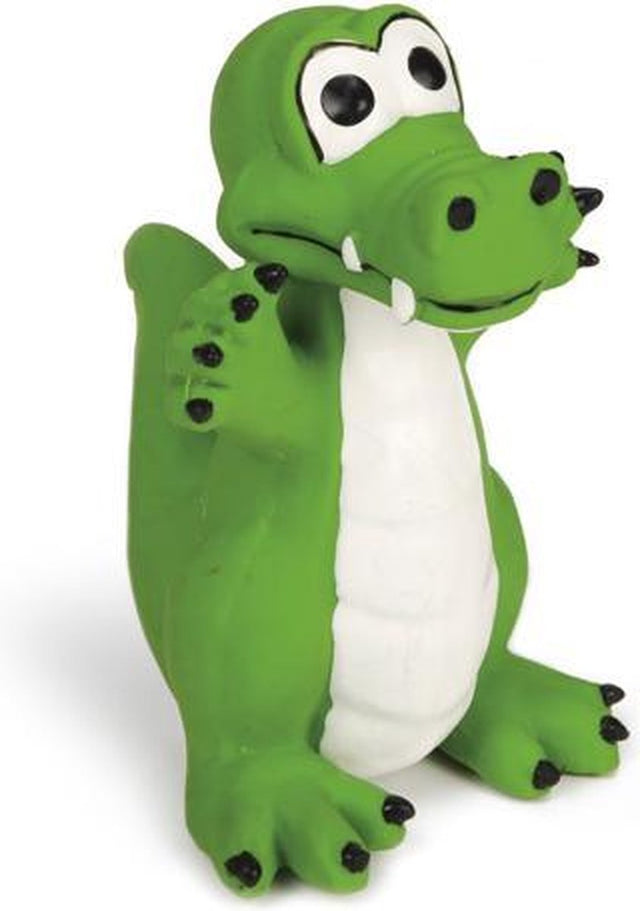 Beeztees Latex-Krokodil – Hundespielzeug – grün – 12 x 10 x 10 cm, Einheitsgröße