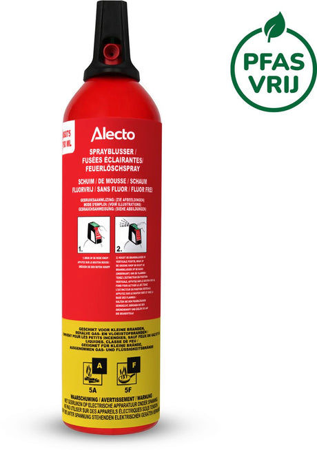 Alecto Sprühschaum-Feuerlöscher 750 ml