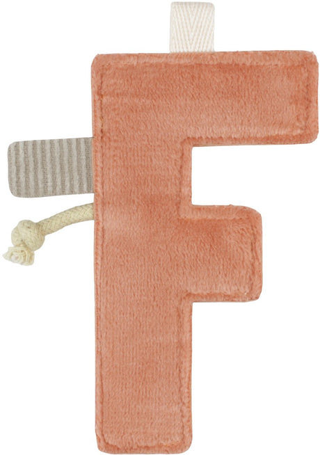 Kleines niederländisches Girlandenelement – ​​Buchstabe f – orange