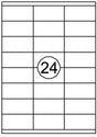 Merkloos sans marque quantore printeretiketten 70mmx35mm