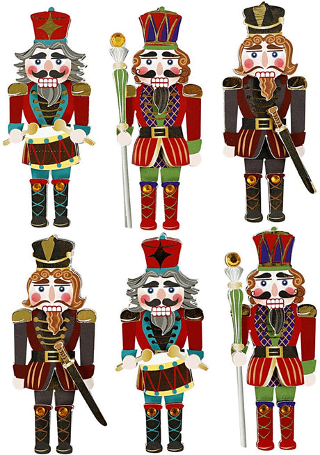 Kreativunternehmen https: www.cchobby.nl 3d-stickers-nutcracker-h-75-mm-b-30-mm-thickness-7-mm-6-piece-1-box