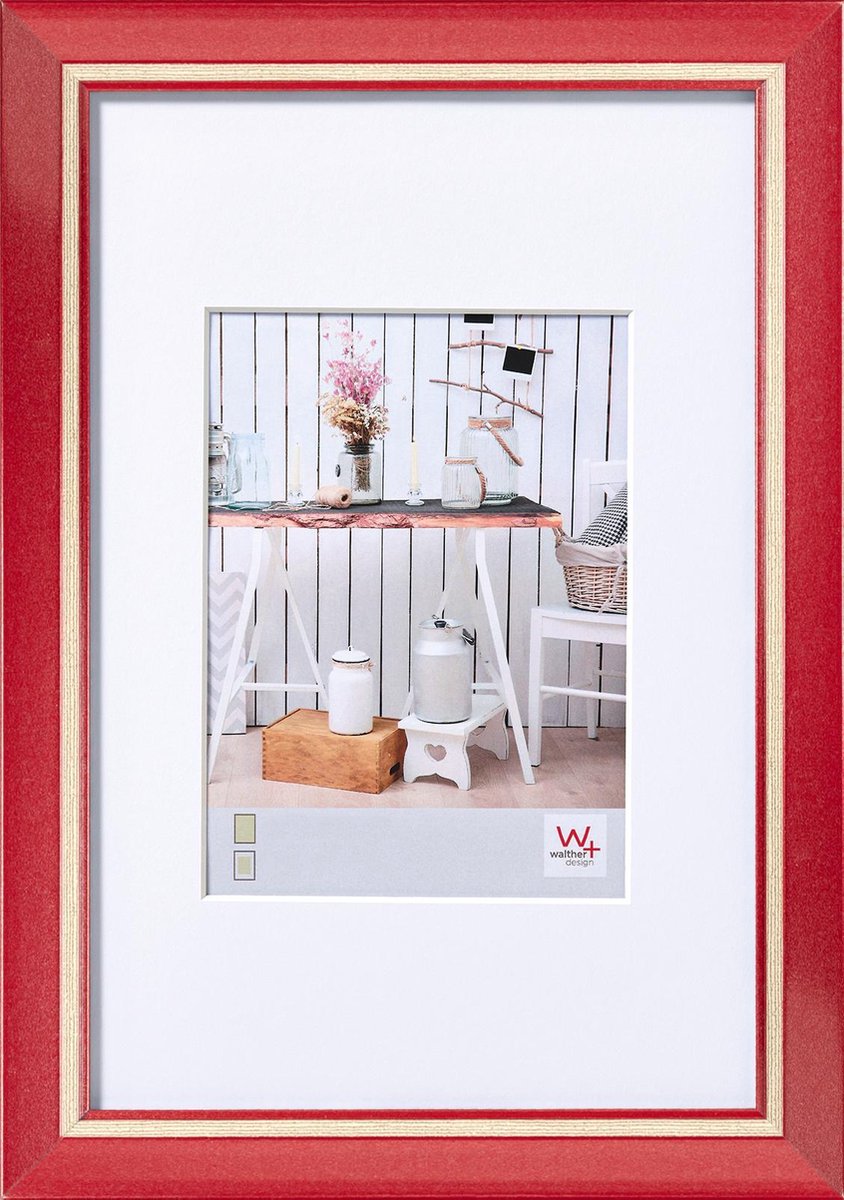 Walther chalet - fotolijst - fotoformaat 50x70 cm - rood