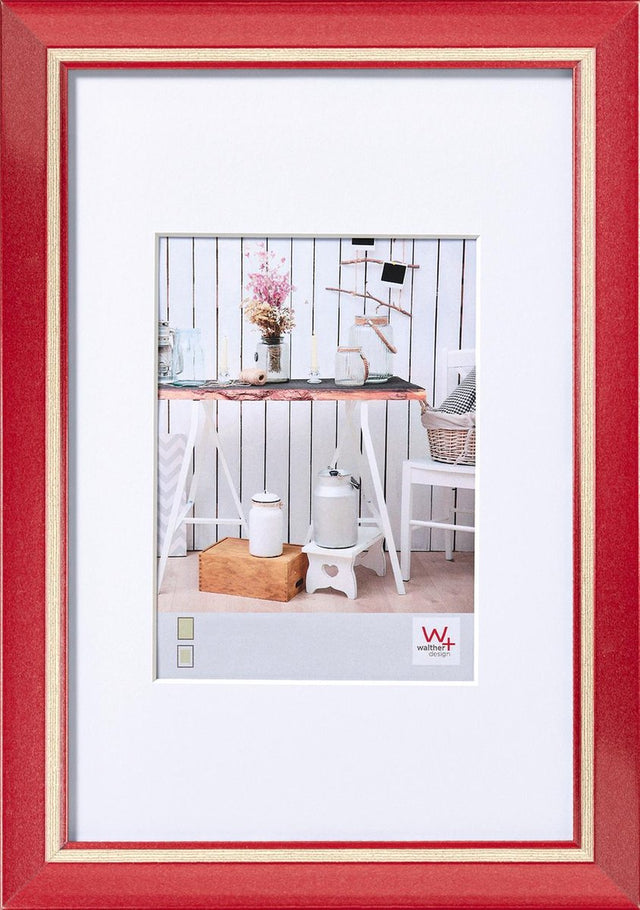 Walther chalet - fotolijst - fotoformaat 50x70 cm - rood