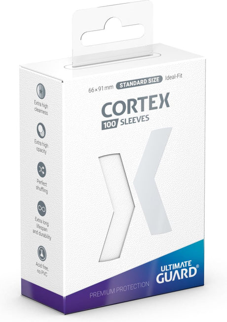 Ultimate Guard Cortex-Ärmel Standardgröße (100) – weiß
