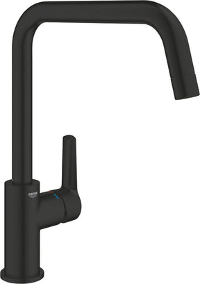 Grohe Start Küchenarmatur – hoher Auslauf – 150° Schwenkbereich – mattschwarz