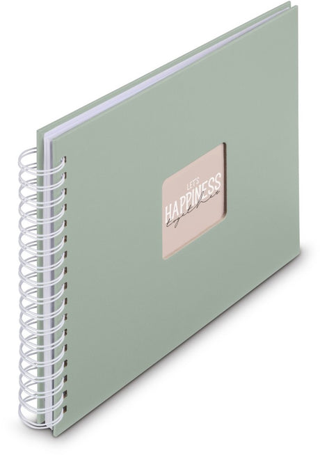 Hama spiraal fotoalbum - fine art - 28x24 - 50 pagina's - salie