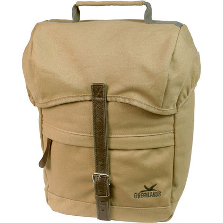 Greenlands einzelne Fahrradtasche aus Segeltuch für Reisen, 20 Liter, 30 x 37 x 17 cm – Kamel