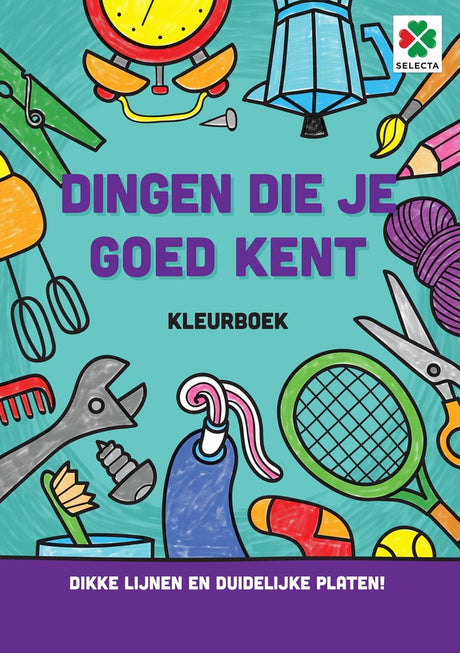 Wählen Sie ein Malbuch mit Dingen aus, die Sie gut kennen