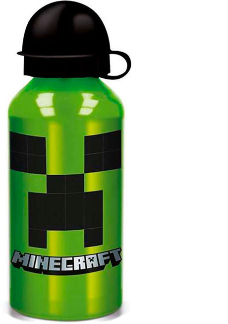 Stor Minecraft Trinkbecher aus Aluminium, Trinkflasche – 400 ml – grün