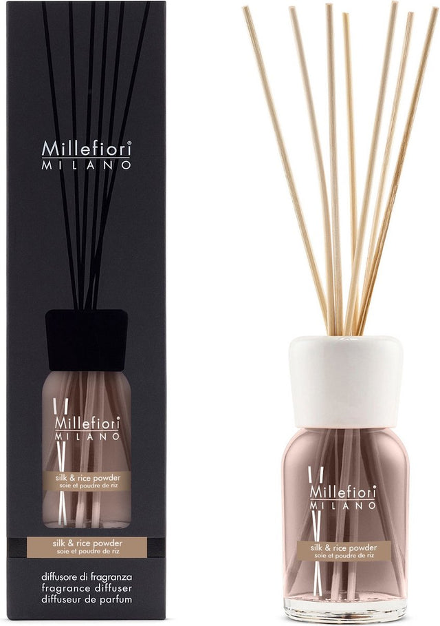 Millefiori milano geurstokjes 250 ml - silk rice powder