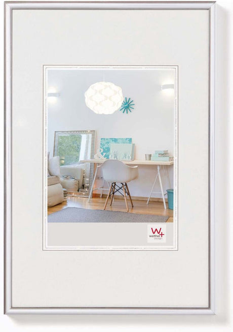 Walther New Lifestyle - Kunststoffrahmen - Fotogröße 18x24 cm - Silber
