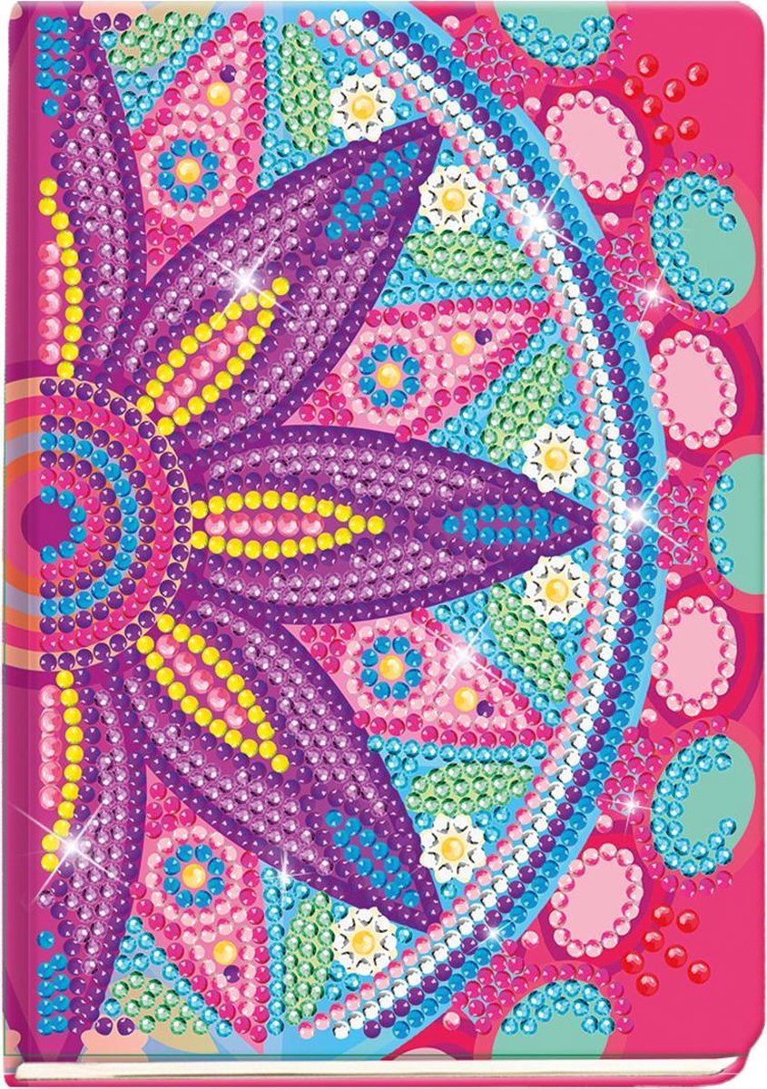Totum Diamond Notebook 079700 Geschenktipp – Kreatives Bastel-Schreibbuch – Diamond Painting Mandala ab 6 Jahren