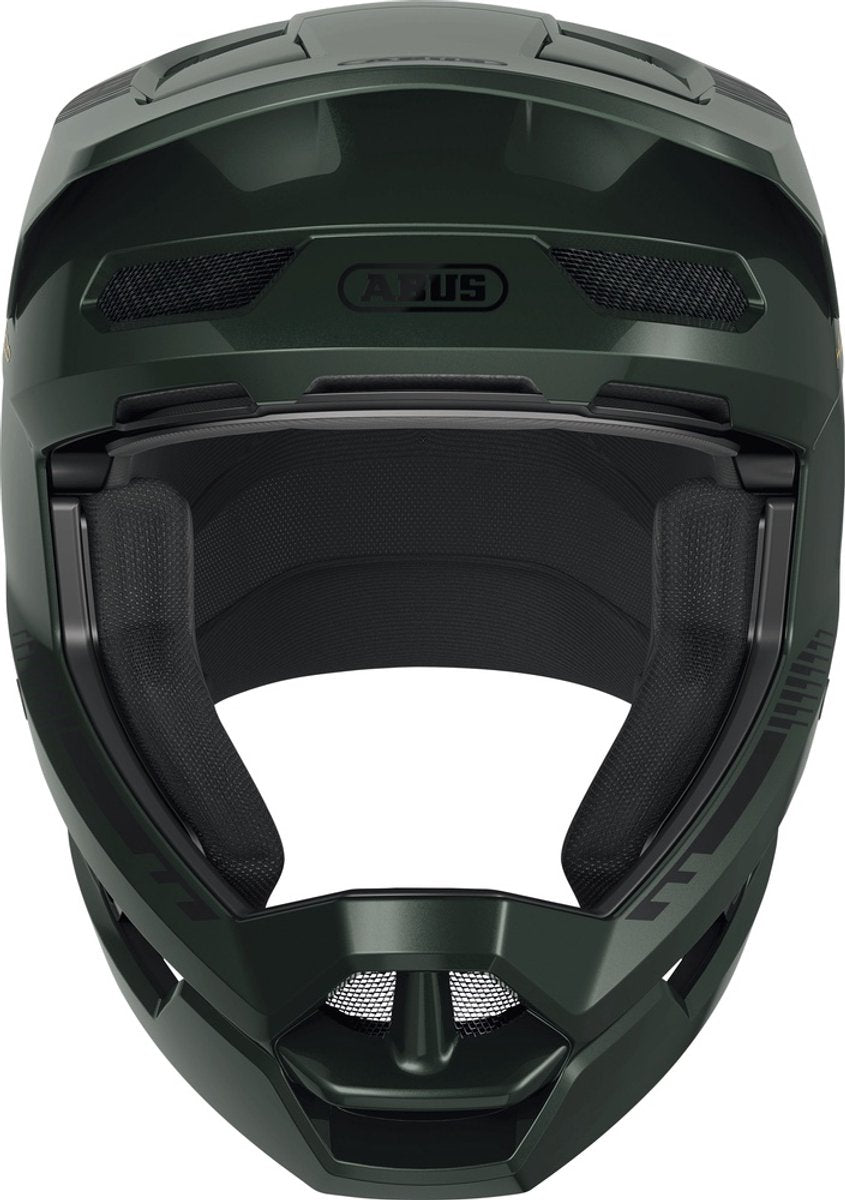 Abus Fahrradhelm Hidrop Moss Green S – 55–56 cm – Grün – geeignet für den Einsatz auf Mountainbikes – 1090 g