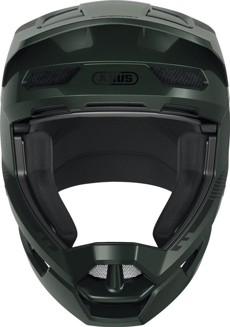 Abus Fahrradhelm Hidrop Moss Green S – 55–56 cm – Grün – geeignet für den Einsatz auf Mountainbikes – 1090 g