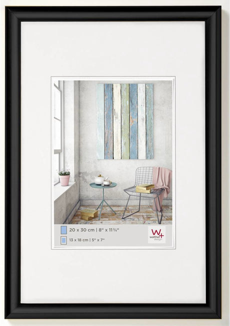 Walther trendstyle - Kunststoffrahmen - Fotogröße 13x18 cm - Schwarz