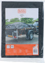 Black+Decker Black Decker Persenning Plane für Anhänger - Schwarz - Wasserdicht - 1,6x2,5m