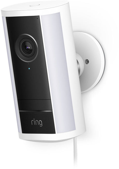 Ring Außenkamera Pro (neueste Generation) – Plug-in – Weiß – 4k