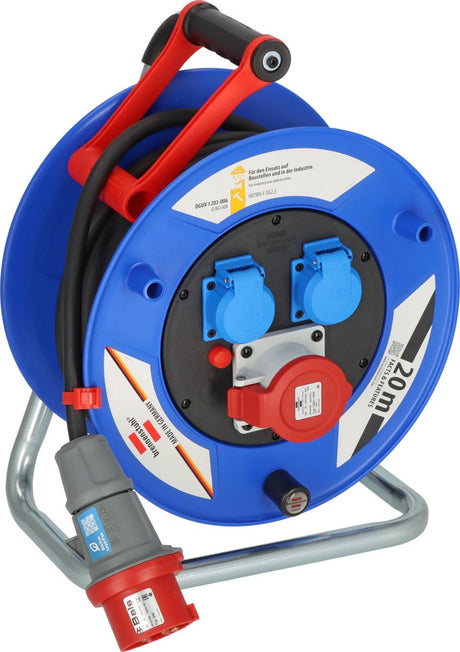 Brennerstuhl Garant Cee 1 IP44 Kabeltrommel für Gewerbe und Baustelle, IP44 20 m
