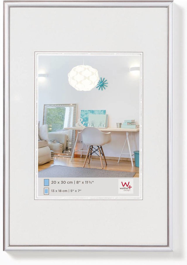 Walther New Lifestyle - Kunststoffrahmen - Fotogröße 40x60 cm - Silber